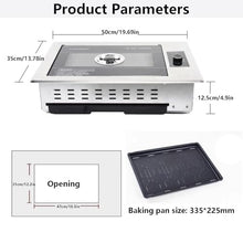 XYWGBMS Commercial Smokeless Electric Grill | High-Power Rapid Heating Korean-Style Infrared BBQ Machine with Multi-Porous Heat Dissipation System,Multicolor