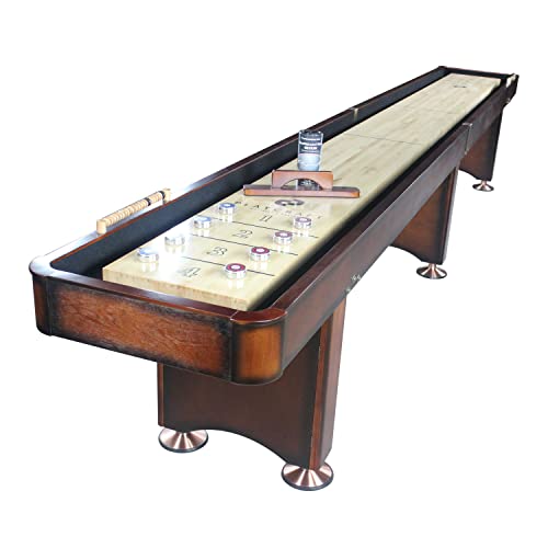 Playcraft Georgetown Cherry 14' 2 Piece Construction Shuffleboard Table