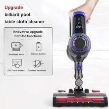 Eiwitany Cordless Electric Pool Table Vacuum Cleaner, 20kPa Suction with Smart Touch Screen,for Billiard & Snooker Table Cloth Cleaning