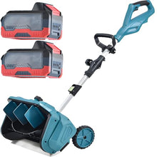 ddingsmafosee 2025 Pro Snow Blower Cordless - 1000W Brushless Electric Snow Shovel, Retractable Length Adjustable 110-130cm, Snow Removal Width 40.7cm (16in) & Depth 20cm (7.9in) 2batteries