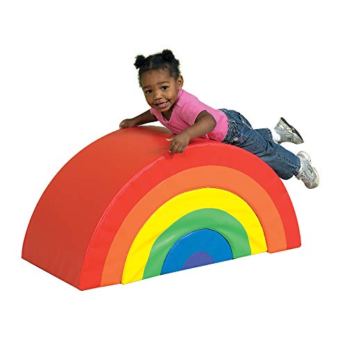 Children's Factory Rainbow Arch Climber Soft Playset Rainbow