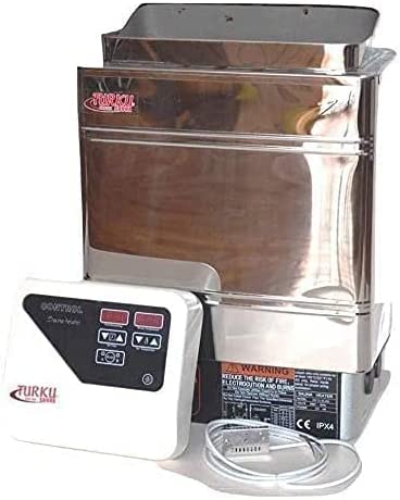 TURKU Stainless Steel 4.5KW Sauna Stove with External Digital Controller
