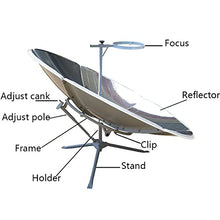 Acivirdde Solar Oven, Portable Solar Cooker, Outdoor Camping Barbecue Cooking Heat Concentrator, DIY Solar Concentrator