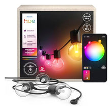 Philips Hue Festavia Globe Outdoor String Lights, 32 Bulbs, 91ft