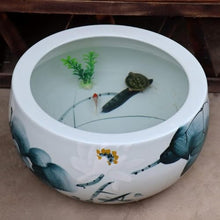 Flower pots Vintage Blue Planter Plant Pot Flower Pot Blue and White Planter for Indoor Water Plants Hand Painted Classical Flower Pot Chinese Culture-B||24 * 16cm (Color : B, Size : 24 * 16cm) (B 3