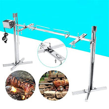 JYXYXSCP Automatic Rotating BBQ Rotisserie Grill Kit,Outdoor Camping Rotisserie Spit Roaster,Stainless Steel Grill for Picnic