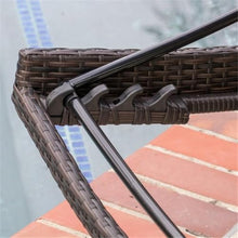 Noble House Kauai 6 Piece Outdoor Wicker Chaise Lounge Set Brown