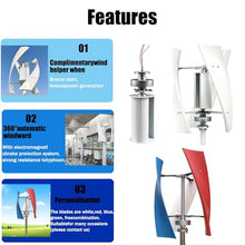 16000W/20000W Wind Turbine Generator 12V/24V/48V/220V 3 Blade Wind Vertical Generator 3 Phase AC Permanent Magnet Generator Wind Turbine Kit with Controller,for Home/Boat/Chalet/Motor Home(16000W,24V)