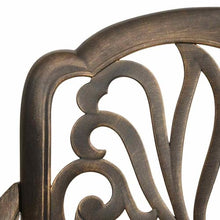 RJPLMFV 3 Piece Cast Aluminum Bistro Set Bronze