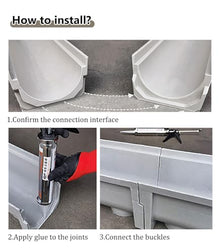Sewer Drain Cover,Efficient Shower with Porous Grille - U-Shaped Grate for Fast Drainage, Indoor & Outdoor Use