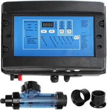 WYBYYDS Swimming Pool Chlorinator, Salt Water Pool Chlorinator Tool 15/20/30/50g/h Salt Chlorine Machine for Swimming Pool Electrolysis Salt Chlorinator 30g75m³