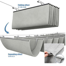 YFAURNDE Waterproof Retractable Cover, Telescopic Canopy Pergola Cover, Includes an Installation Kit; Suitable for Gardens, Backyards, Porches, and Sandy Areas.(W:3.2m/10.5ftxL:20m/65ft)