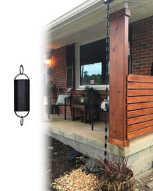 LZPHGB Bamboo Rain Chain for Gutters, Ornamental Rainwater Diverter, Enhances Outdoor Decor with Natural Waterfall Effect,Size_name-6m (19.7ft)