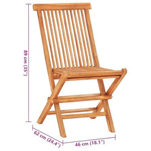 vidaXL 3 Piece Bistro Set with Taupe Cushions Solid Teak Wood