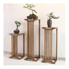 LUYOUBOZHU Vase Stand New Chinese Bonsai Ornament Decoration Rack, Living Room Balcony Entrance Flower Stand(Small)