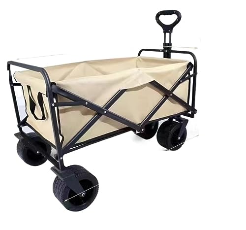 Camping Handcart, Garden Heavy Duty Wagon Shopping Cart for Outdoor Camping Pull