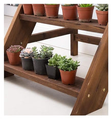 ZOCWJK Metal Plant Stand Display Holder with 4 Steps Ladder Design for Indoor and Outdoor Use Flower Pot Rack Storage Shelf for Home Garden Patio Decor,