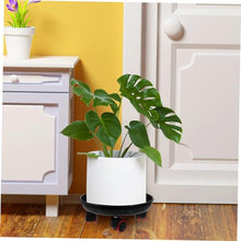 YYBOES Removable Flower Pot Base Planter Tray with Wheels Plant Roller Tray Plant Tray on Wheels Plant Tray Indoor with Wheels Plant Roller Base Plant Trays Rolling Plant Tray Plant Plate