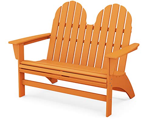 Polywood Vineyard Bench Tangerine