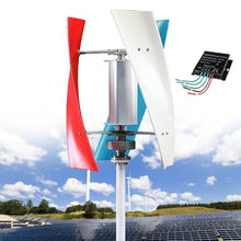 Wind Turbines, 12000W No Noise Vertical Wind Turbine Generator, Magnetic Levitation Wind Turbine Energy Generator Wind Energy Kit, with MPPT Controller for Home Energy Supplementation,Colorful-24V