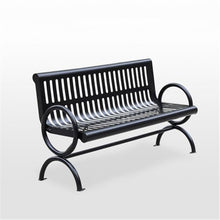 yinxx240708 Heavy-Duty Outdoor Benchs Stainless Steel Backrest Outdoor Bench Multiperson Park Bench-Porch-70 L x 24" W x 33" H Slatted Seat for Park, Yard & Porch(Large)