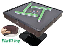 usamjtable Ultra-Thin Automatic Mahjong Table Wooden Green