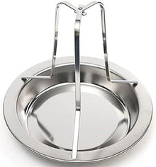 GUANKAOBING Steel Beer Can Chicken Roaster Oven BBQ Grill Rack Stand Holder Tray Vertical Poultry (Color : As Shown, Size : One Size)