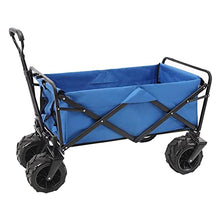 Outdoor Folding Utility Wagon Offroad Folding Trolley, Garden Transport Handcart, for All Surfaces, Load-Bearing 85kg/187lbs (Style 1)