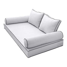 Prolinemax S1 Full Size Contrast Trim Outdoor Daybed Cushion Cover AD105