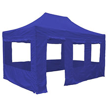 Vispronet 10x15 Aluminum Canopy Tent Kit with Walls - Blue