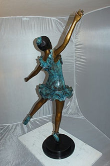 NIFAO Ballerina, Elegant Dance Medium Bronze Statue, 34" L x 15" W x 46" H