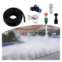 ERRULAN Outdoor Misting Cooling System Kit, 394/1181/ 1969 inch Scenic Area Fogging Watering System, Professional Site Fence Sprinkler for Cooling