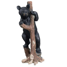 HI-LINE Climbing Black Bear Cub Statue