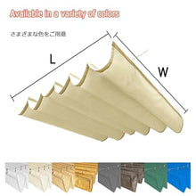 HOFUNTRE Pergola Shade Cover Retractable，Telescopic Canopy Pergola Cover ，Wave Sunshade Net，Widely Used, Suitable for Home Or Commercial Environment, Sun Protection, Durable(W:3m/9.84ft*L:18m/59ft)