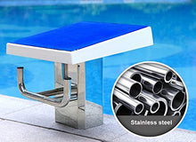 Diving Board 304 Stainless Pool Diving Boards, Swimming Competition Starting Platform Jumping Board, Heavy Duty Non Slip Pool Diving Platform Board, with Fittings