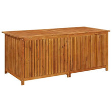 HKPWRBFG Patio Storage Box, Solid Acacia Wood, Outdoor Garden Bench 68.9