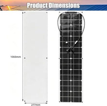 KZZAAO Flexible Solar Panel 200W 400W 800W 12V Monocrystalline Semi-Flexible Solar Panel for Motorhome,Boats,Roofs,Sailing,Balcony