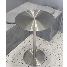 SXBHDM Stainless Steels Bar Table, High Table for Cocktail Bar Pub Coffee Tea Dining Bistro Outdoor Table, Counter Height Dining Table Tall Side Table (Size : 60x60x105cm)