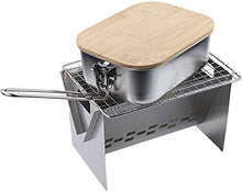 Outdoor Indoor Barbecue Charcoal Grill Portable BBQ Grill Folding Stainless Steel Grill Fire Pit Cooking Tool for Outdoor Barbecue Oven Picnic Camping Stove