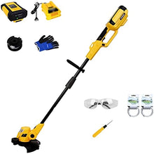 Cordless String Trimmer Edger Household Adjustable Grass Trimmer Electric Lithium Battery String Trimmer Rechargeable Electric Weeder