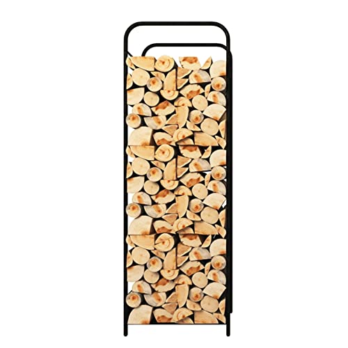 Tiuheyo Outdoor Firewood Rack Metal Firewood Rack for Patio Porch Deck Fireplace Wood Stacking and Wood Storage