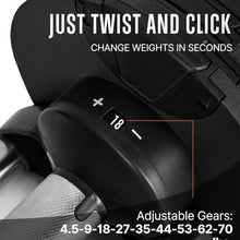 SQUATZ Adjustable Dumbbell Set Black