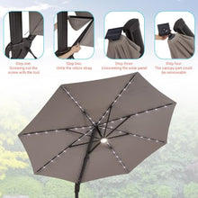OROTLECT Luxury Shade: 11FT LED Cantilever Umbrella with Solution-Dyed Fabric, Aluminum Frame, and 360° Rotation
