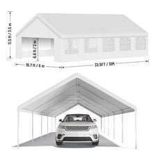 20x33 ft Heavy Duty Party Tent, Outdoor Wedding Canopy with Removable Sidewalls & Waterproof UV Roof, White Commercial Event Shelter for Backyard, Reception, Festival, Camping