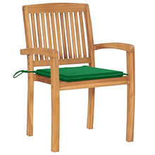 QINXIXINAIXI Stacking Patio Chairs with Cushions 8 pcs Solid Teak Wood Outdoor Chair Backyard Furniture Patio Seating for Outdoor Deck