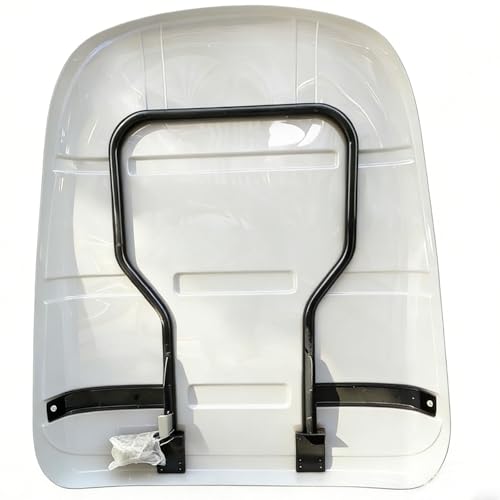 Universal Tractor Sunshade Canopy Durables Plastic Roof with Steel Frame,Weather Resistants Tractor Top Cover for Farming*Ranching,4 Color Options 2 Size Choices,White-110 * 136cm
