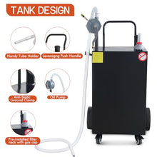 50 Gallon Portable Storage with 2-Way Rotary Transfer, Wheeled Container with Brake Casters for Outdoor Equipment, Vessels & Vehicles