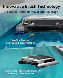 Beatbot iSkim Ultra Solar Robotic Pool Skimmer Silver Gray