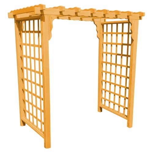 Keystone Amish Co. Bainbridge Pressure Treated Pine Arbor, 6-Foot, Natural Stain