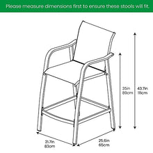 Outdoor Wicker Barstool (Set of 4) Products 21.7" W X 25.6" D 43.7" H Brown Modern Contemporary Traditional Metal Finish Powder Coated
